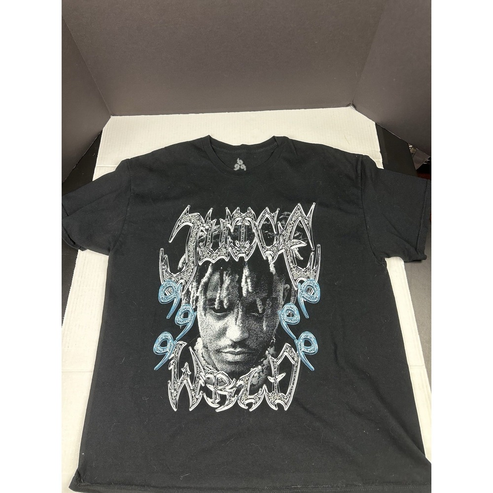 Juice WRLD Shirt Men's XL Black 999 Hip Hop Rape Tee Music Casual Slim Fit
